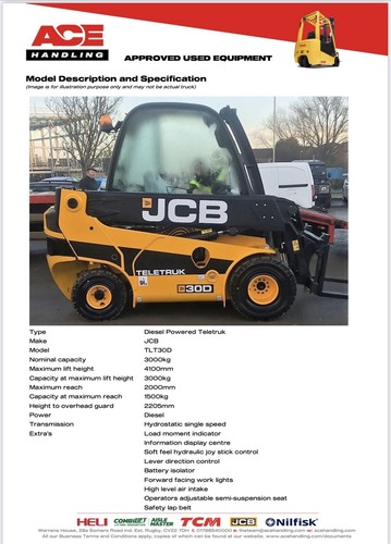 Jcb tlt30d 3000kg diesel - jcb,