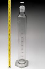 Vintage Tall Pyrex Glass Laboratory Measuring Cylinder 52.5cm Science Equipment