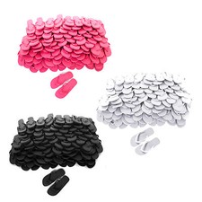 Flip Flops - White Pink Black