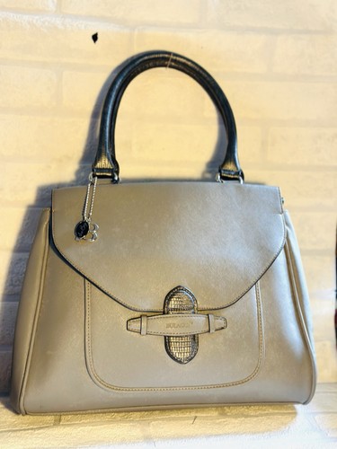 Grey large faux leather - large,