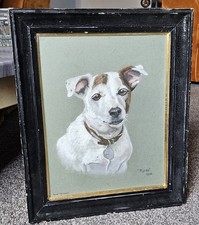 Beautiful Original Pastel Painting Jack Russell