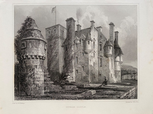 1852 antique print newark - 1852,