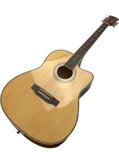 Overdrive Acoustic Cutaway Guitar with 6 Strings and Case