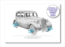 Rover P3 hand-drawn A5