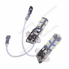 2x H3 9 SMD LED SUPER WHITE