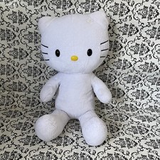Build A Bear Hello Kitty White Plush Sanrio 17” Yellow Nose No Bow BAB Workshop