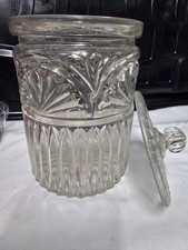 I Have A Glass Biscuit Jar With Fancy Pattered Glass With Lid