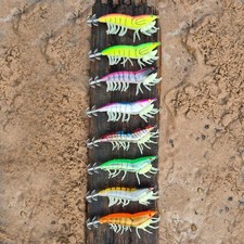 Squid Fishing Lure Prawn Shrimp | Rattle Luminous Legs 11.5cm/22g FISHIN ADDICT