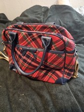 Ness red/Purple Tartan Handbag
