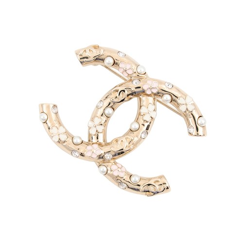 Chanel logo brooch - logo, metal