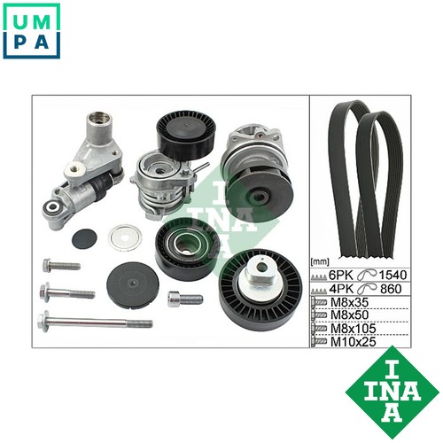 Water pump vribbed - water, kit