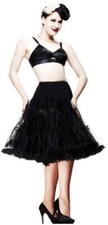 BLACK PETTICOAT size two 12 to