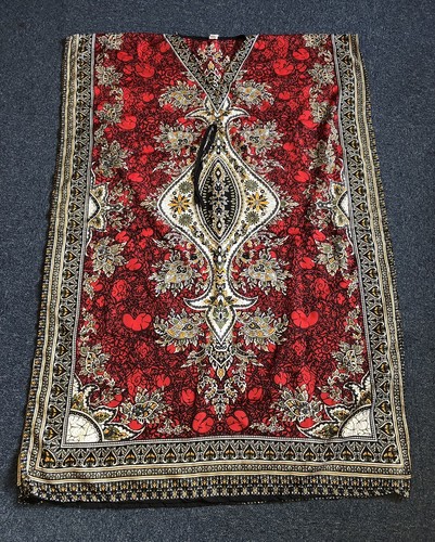 Red patterned sarong - red, pit