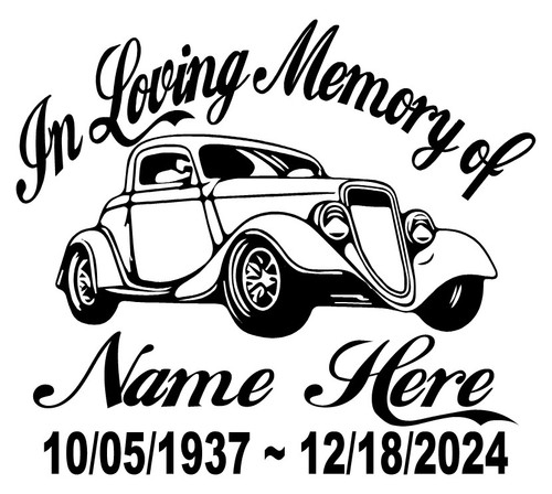 Loving memory decal hot - in,