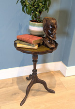 Vintage Leather Topped Side