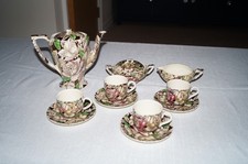 Myott son co England Bermuda coffee set with 6 cups & saucers