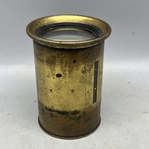 Antique brass lens camera - brass,
