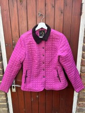 Toggi Quilted Pink 'Alexandra' Riding Style Coat Jacket Size 12. Brand New.
