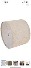Beige Lamp Shade, Large Drum