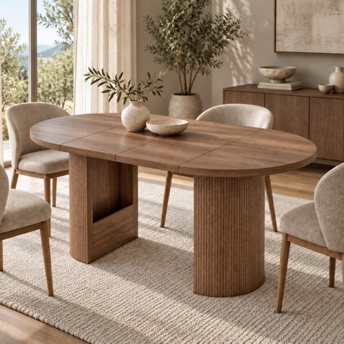 Extendable dining table 160 - extendable,