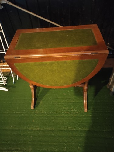 Wooden folding snack table - wooden,