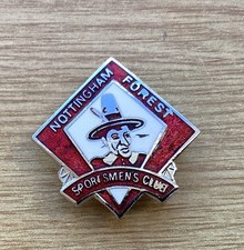 GENUINE 1970s  NOTTINGHAM FOREST F.C SPORTSMENS CLUB BADGE Maker W Reeves