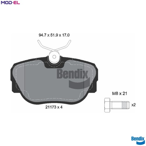 Brake pad set disc - pad,