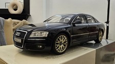 2008 AUDI A8 4.2 TDI QUATTRO D3 KYOSHO 1:18 DIECAST DARK BLUE BLACK DEALER ED