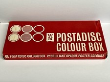 Vintage Winsor Newton Postadiscs paintbox In Rare Unused Condition