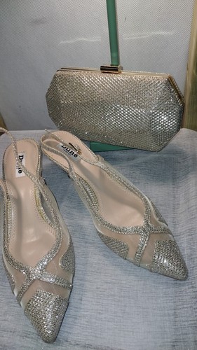 Dune low heel champagne gold - heel,