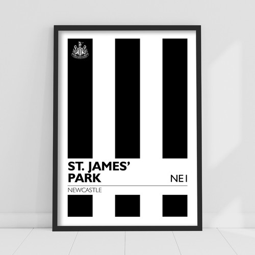 Newcastle united print st - united,