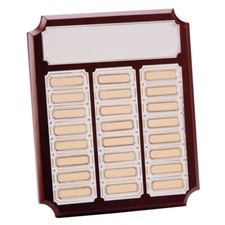 WOODEN ROSEWOOD FINISH SHIELD