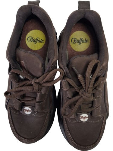 Buffalo brown leather - brown, trainers