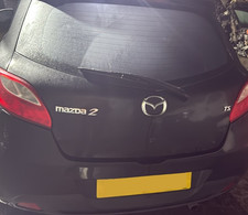 MAZDA 2 3DR 2007-2015 BOOT BOOTLID TAILGATE REAR BACK BLACK [16W]