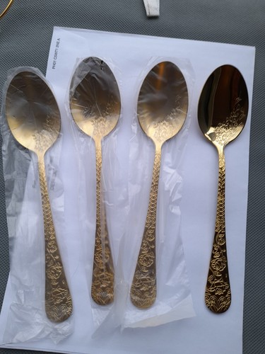 Gold cutlery set - set, 8