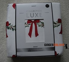 NEXT White Red Christmas Bow