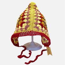 Granny Square Pixie Bonnet