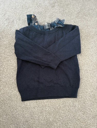 Boys navy blue - blue, crew
