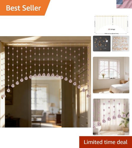 Crystal beaded curtain - curtain, for
