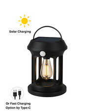 USB & Solar Rechargeable PIR