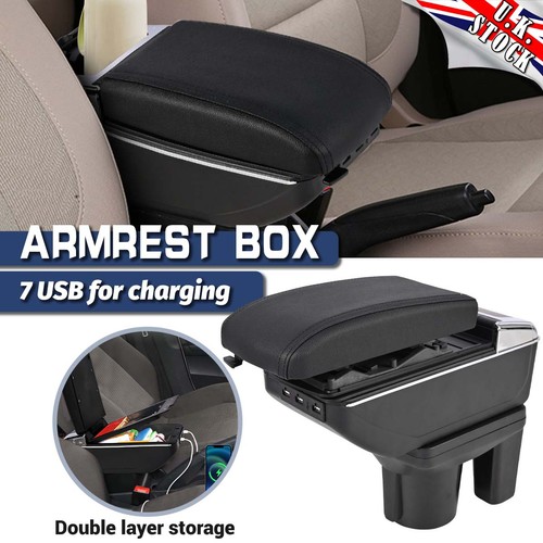 Dual layer armrest box - armrest, for