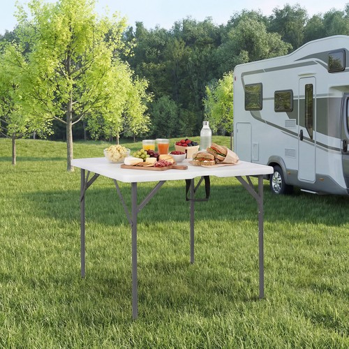 Folding table fold half - table,