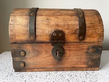 Vintage Wooden Treasure Chest