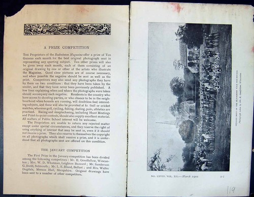 Old badminton magazine 1901 - old,