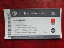 TICKET: 11.01.2020 MANCHESTER