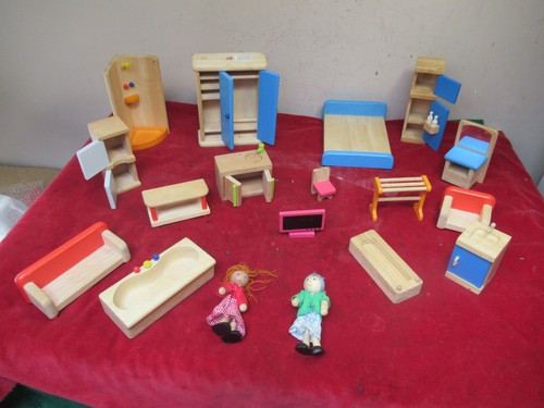 Pintoy wooden dolls house - pintoy,