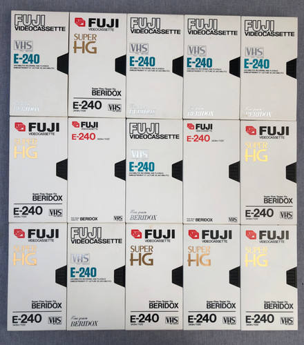 Blank fuji e 240 - 15, vhs