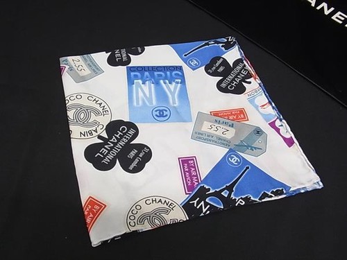 Chanel airline silk 100 scarf - chanel, 100%