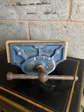 Vintage Record Woodworking Vice No 55 Cast Steel 6 ½” Jaws Made In England