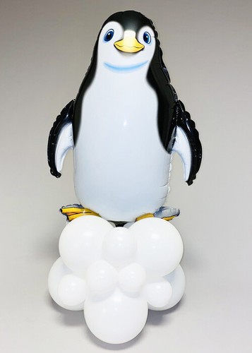 Inflated large penguin balloon - large,